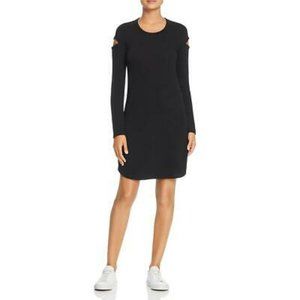 NWT Robert Michaels Long-Sleeve Cutout Dress, Black, XS